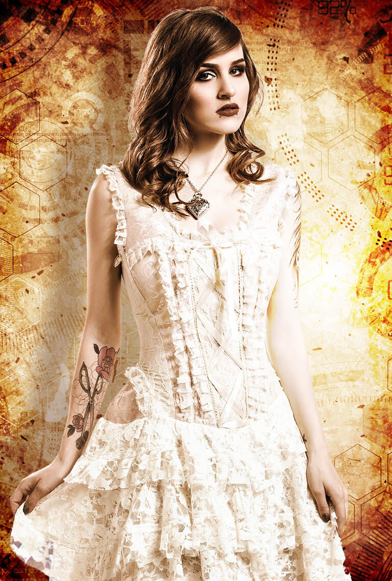 Steampunk on sale long dress