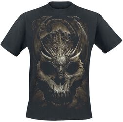 Draco Skull, Spiral, T-Shirt