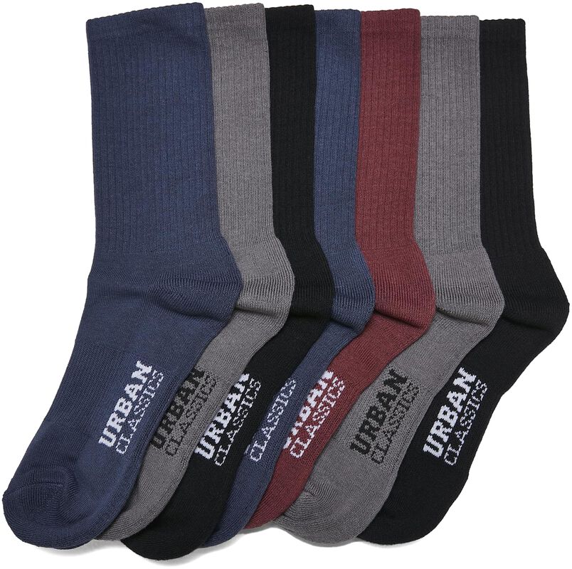 Set of seven logo socks