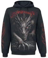 Majestic Draco, Spiral, Hooded sweater