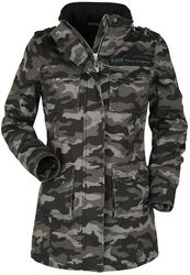 Ladies Field Jacket, Black Premium by EMP, Winter Jacket