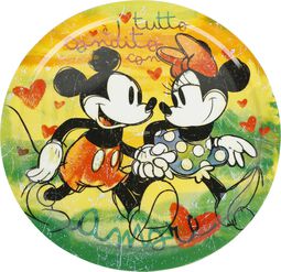 Mickey & Minnie - Pizza Plate Set, Mickey Mouse, Plate