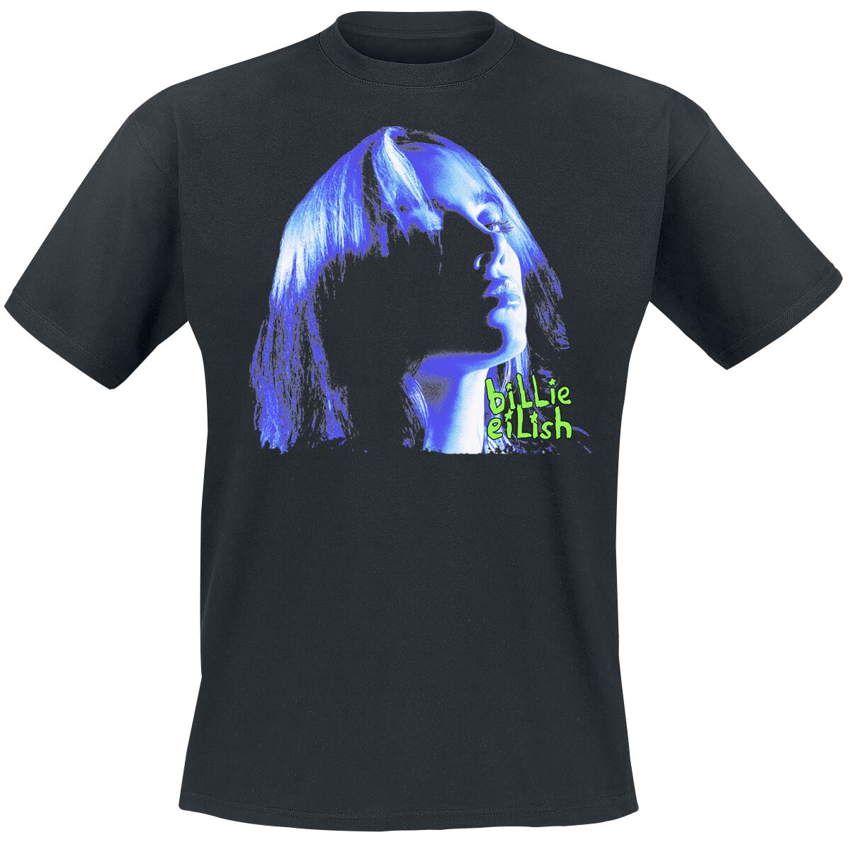 Neon Blue Shadow | Eilish, Billie T-Shirt | EMP