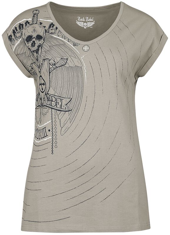 T-Shirt with skull print