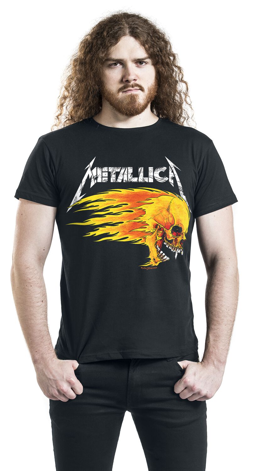 Flaming Skull Tour Tee Metallica T-Shirt EMP