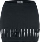 Spiky Rivet Skirt, Black Premium by EMP, Short skirt