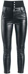 High Waist Imitation Leather Trousers, Forplay, Imitation Leather Trousers