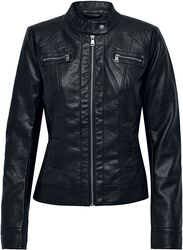 Bandit Faux Leather Biker, Only, Imitation Leather Jacket