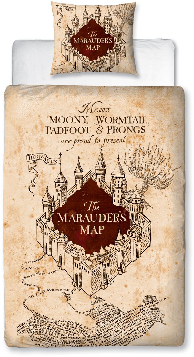 Foulard Harry Potter Mappa Del Malandrino - 100% Poliestere, Multicolore - Foto 6