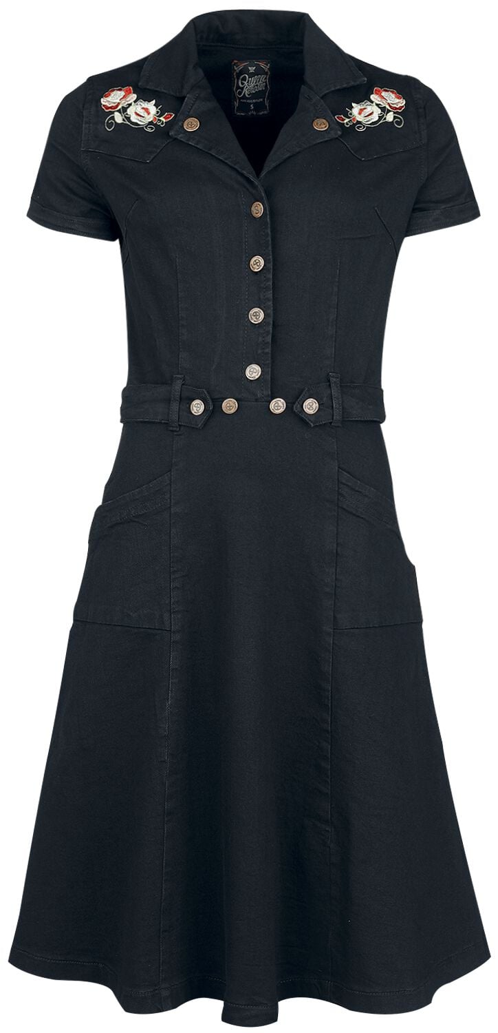 50s swing denim dress | Queen Kerosin Medium-length dress | EMP