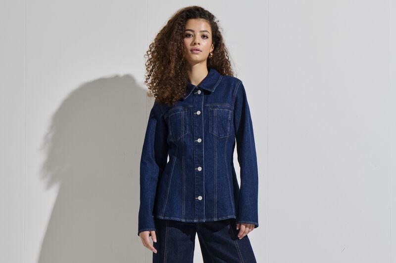 ONLY Onlfilis Ls Reworked DNM Jacket - Veste En Jean Femme - 100% Coton
