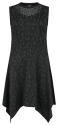 Dress With Runes Alloverprint, Black Premium by EMP, Medium-length dress