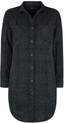 Long Shirt with Checked Pattern