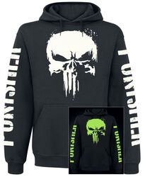 Skull - Glow In The Dark, The Punisher, Hooded sweater