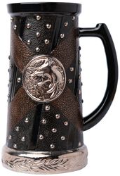 White Wolf beer mug, The Witcher, Beer Jug
