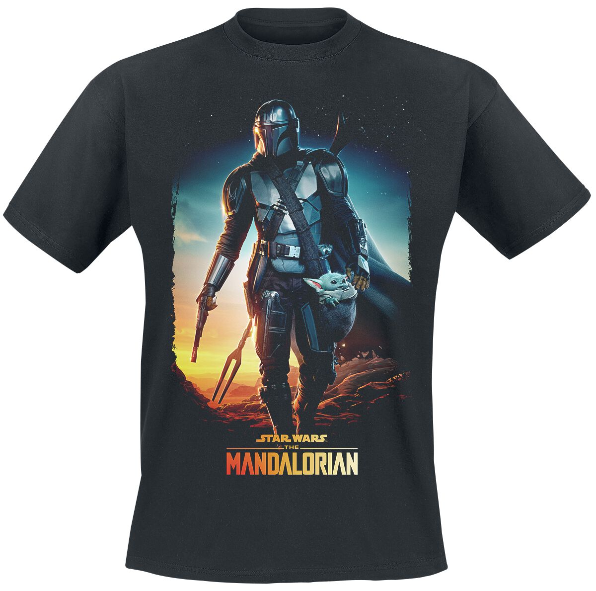 The Mandalorian Through the Galaxy Star Wars T-Shirt EMP