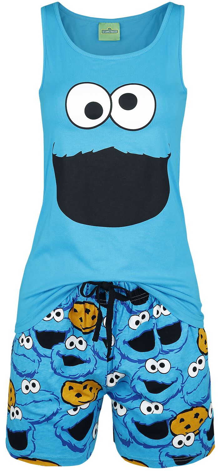 Cookie Monster Face Sesame Street Pyjama EMP