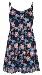 Red And Blue Floral, Lilo & Stitch, Short dress