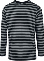 Regular Stripe Longlseeve, Urban Classics, Long-sleeve Shirt