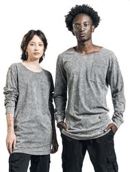 EMP Special Collection X Urban Classics unisex washed long-sleeved top, EMP Special Collection, Long-sleeve Shirt