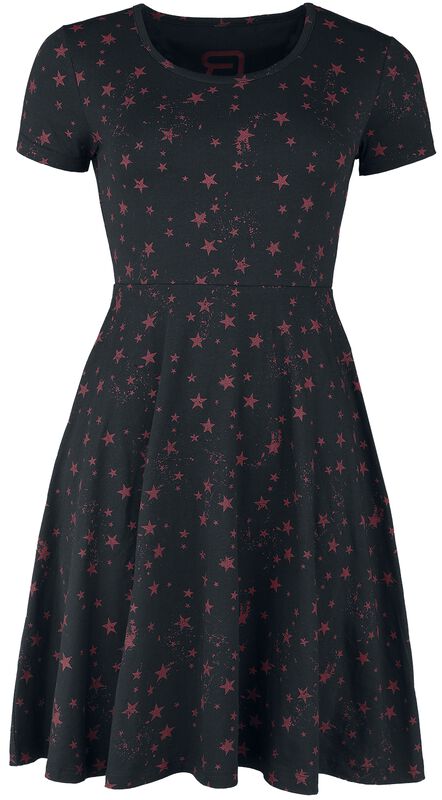 Dress with all-over star print