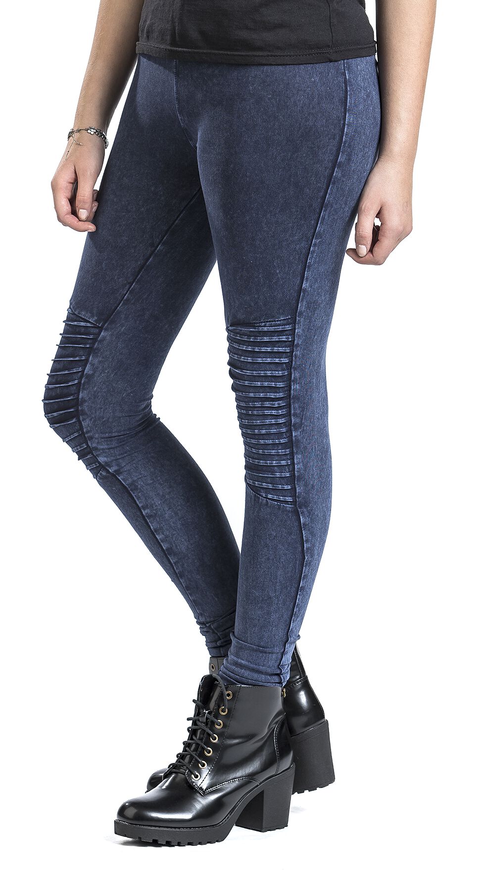 No Nonsense Women's Classic Indigo Denim Legging, Medium Wash, X-Large