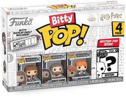 Hermione, Rubeus, Ron + Mystery Figure (Bitty Pop! 4 Pack) vinyl figurines, Harry Potter, Funko Bitty Pop!