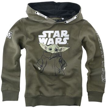 Kids The Mandalorian Grogu Sketch Star Wars Hoodie EMP