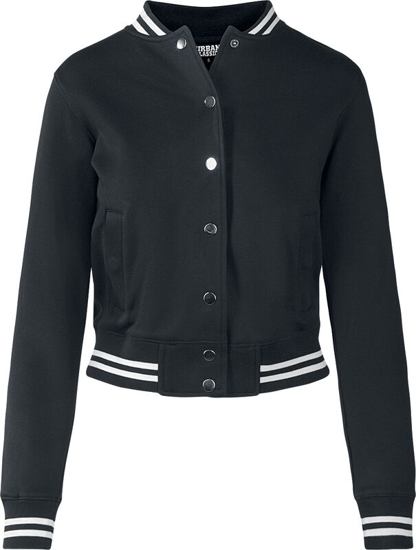 Ladies College Sweat Jacket | Urban Classics Varsity Jacket | EMP