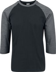 Contrast 3/4 Sleeve Raglan Tee, Urban Classics, Long-sleeve Shirt