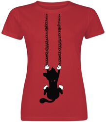 Slipping Cat, Tierisch, T-Shirt