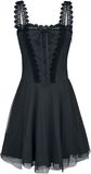 Gothicana Short Dress with Lacing and Lace, Gothicana by EMP, Short dress
