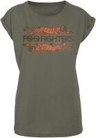 T-Shirt Foo Fighters Ufficiale Maglietta Logo Band Musica Rock Bianca Cotone Unisex Adulto Ragazzo (XS T-Shirt Foo Fighters Ufficiale Maglietta Logo Band Musica Rock Bianca Cotone Unisex Adulto Ragazzo (XS