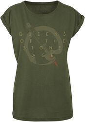 In Times New Roman - Snake Logo, Queens Of The Stone Age, T-Shirt