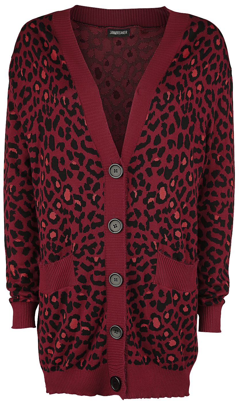 Cardigan Lungo Jawbreaker Stampa Leopardata Pastello Multi Colore