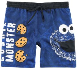 Cookie Monster - Face, Sesame Street, Swim Shorts