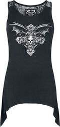 Gothicana X Anne Stokes - Top with lace on the back, Gothicana by EMP, Top
