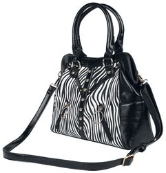 Zebra Studded Shoulder Bag, Jawbreaker, Handbag