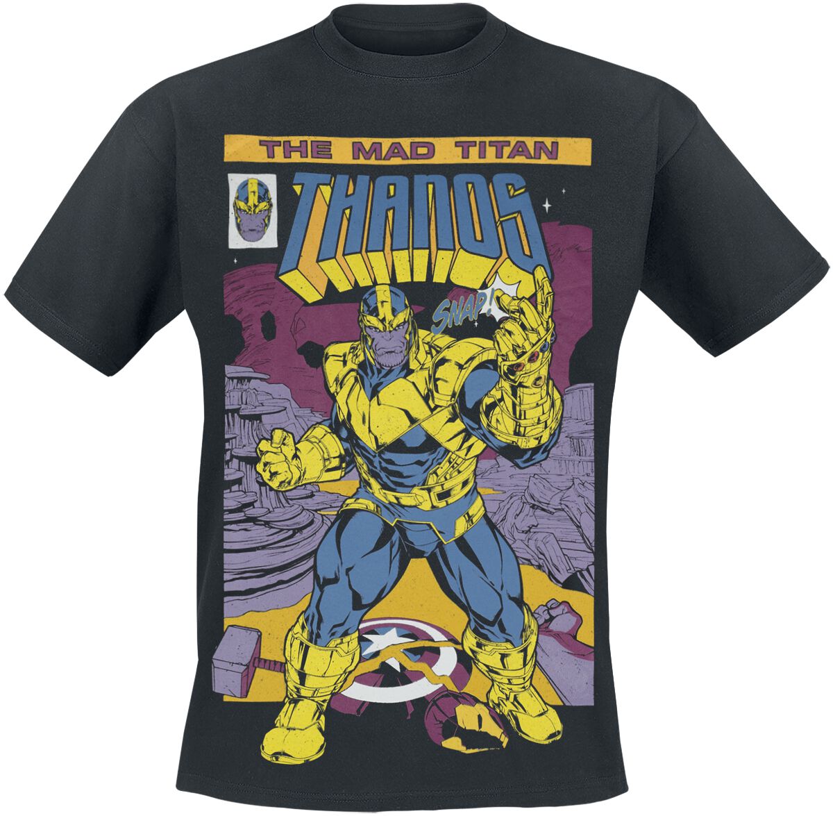 HOT Marvel Comics Thanos T Shirt Avengers Thanos Cover