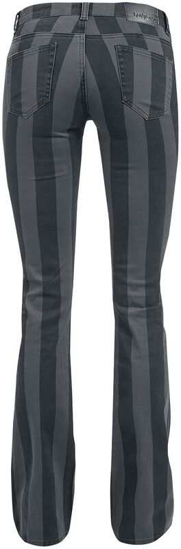 Grace - Black/Grey Striped Trousers | Gothicana by EMP Cloth Trousers | EMP