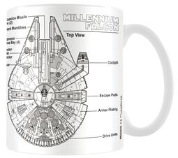 Millennium Falcon Sketch, Star Wars, Cup