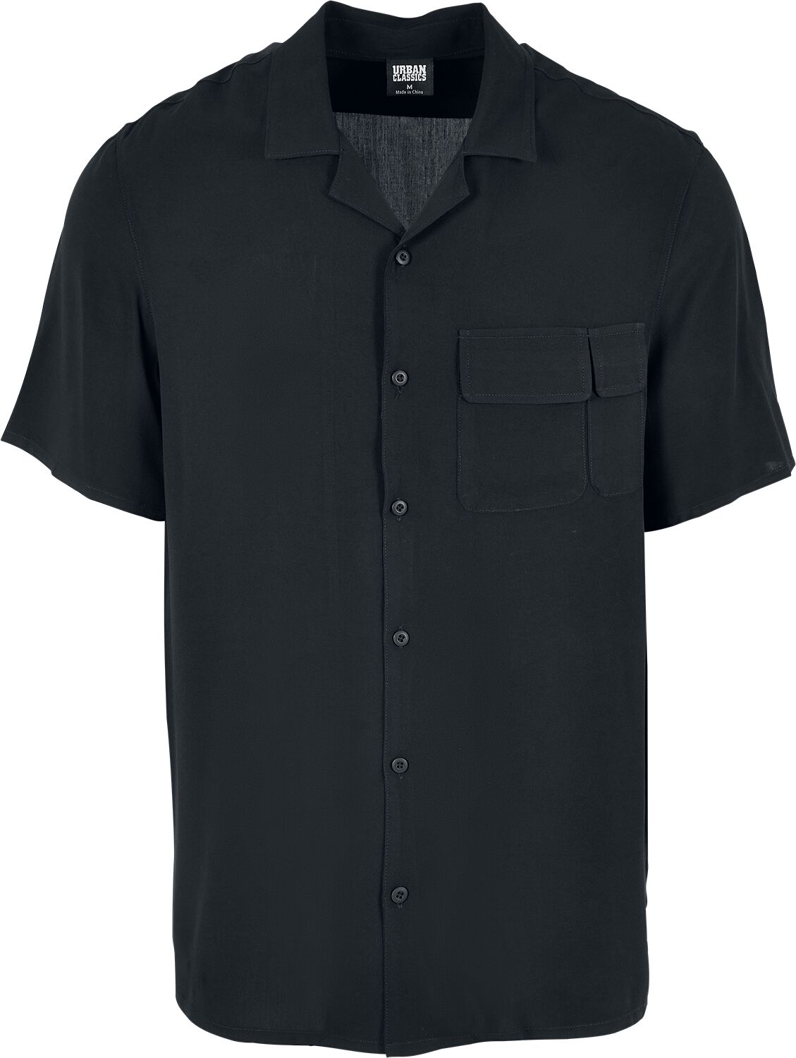 Viscose Camp Shirt, Urban Classics Short-sleeved Shirt