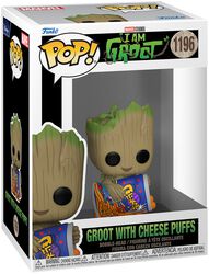 I am Groot - Groot with Cheese Puffs vinyl figurine no. 1196, Guardians Of The Galaxy, Funko Pop!