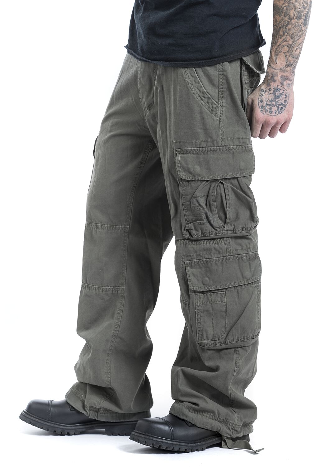 Brandit Pantalon Cargo Vintage Pure Vintage Trousers Brandit Cargo
