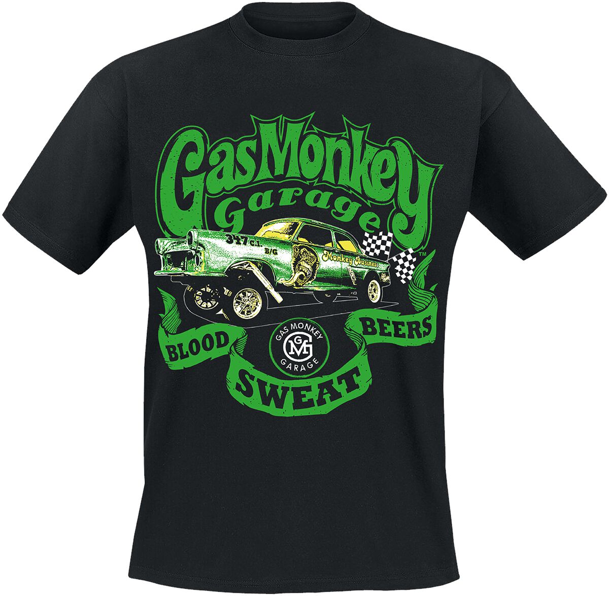Classic Car Gas Monkey Garage T-Shirt EMP - Main Image