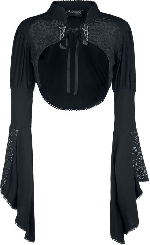 Gothicana Lace Bolero with Trumpet Sleeves