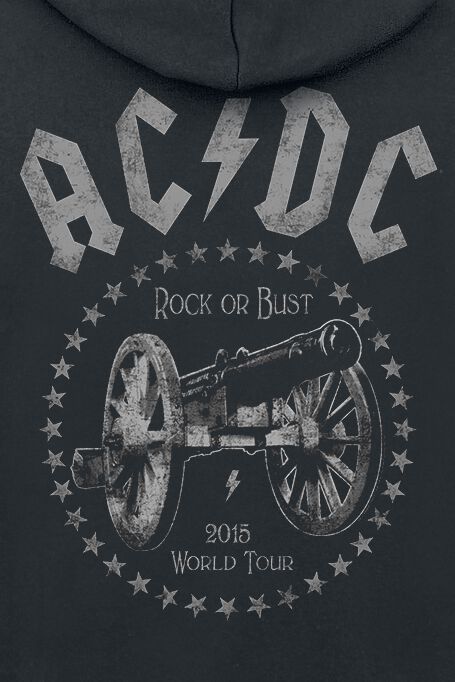 Men H&m Printed Sweatshirt Hoodie Acdc H&m World Tour 2015 AC