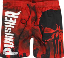 Skull - Red Desaster, The Punisher, Swim Shorts