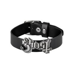 Logo, Ghost, Leather Bracelet