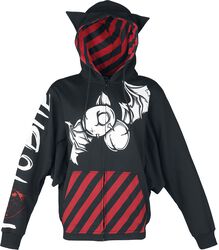 Bat attack hoodie, Cupcake Cult, Hooded zip